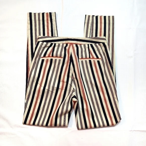 ZARA Basic  Multicolored Striped Pants - Picture 5 of 8